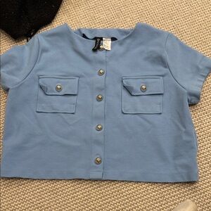 H&M Light Blue Kids Button-Up Shirt